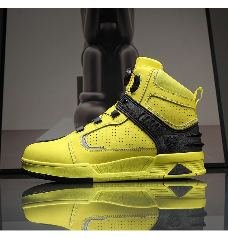 Atmungsaktive Motorradstiefel aus Leder, sturzsichere Straßenrenn- und Parkour-Reitschuhe | 229 