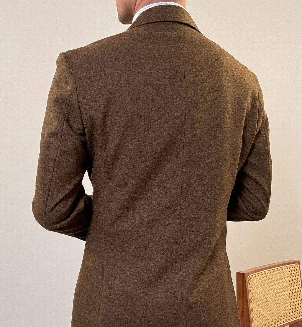 Hochwertiger italienischer zweireihiger Herrenanzug mit Reverskragen, leger, formell, 2-teilig, Anzugjacke und Hose | JSN692 