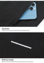 Herren Premium Qualität Reflektierende Streifen Sport Lauf Kapuzenoberteil Wasserdichte Outdoor Windrunner Gym Workout Jacken 