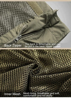 Herren Multi Taschen Cargo Weste Angeln Pullover Für Klettern Camping Wandern Sommer Weste Top 