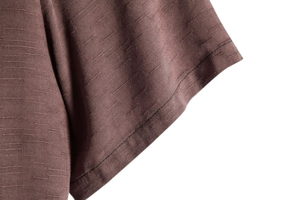 Einfarbiges Herrenhemd mit Revers und kurzen Ärmeln im Business-Casual-Sommerstil | CCS05 