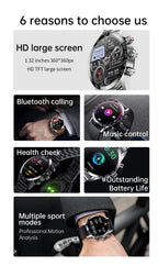 Herren-Smartwatch mit AMOLED-HD-Bildschirm und Bluetooth-Anruffunktion | BW0408 