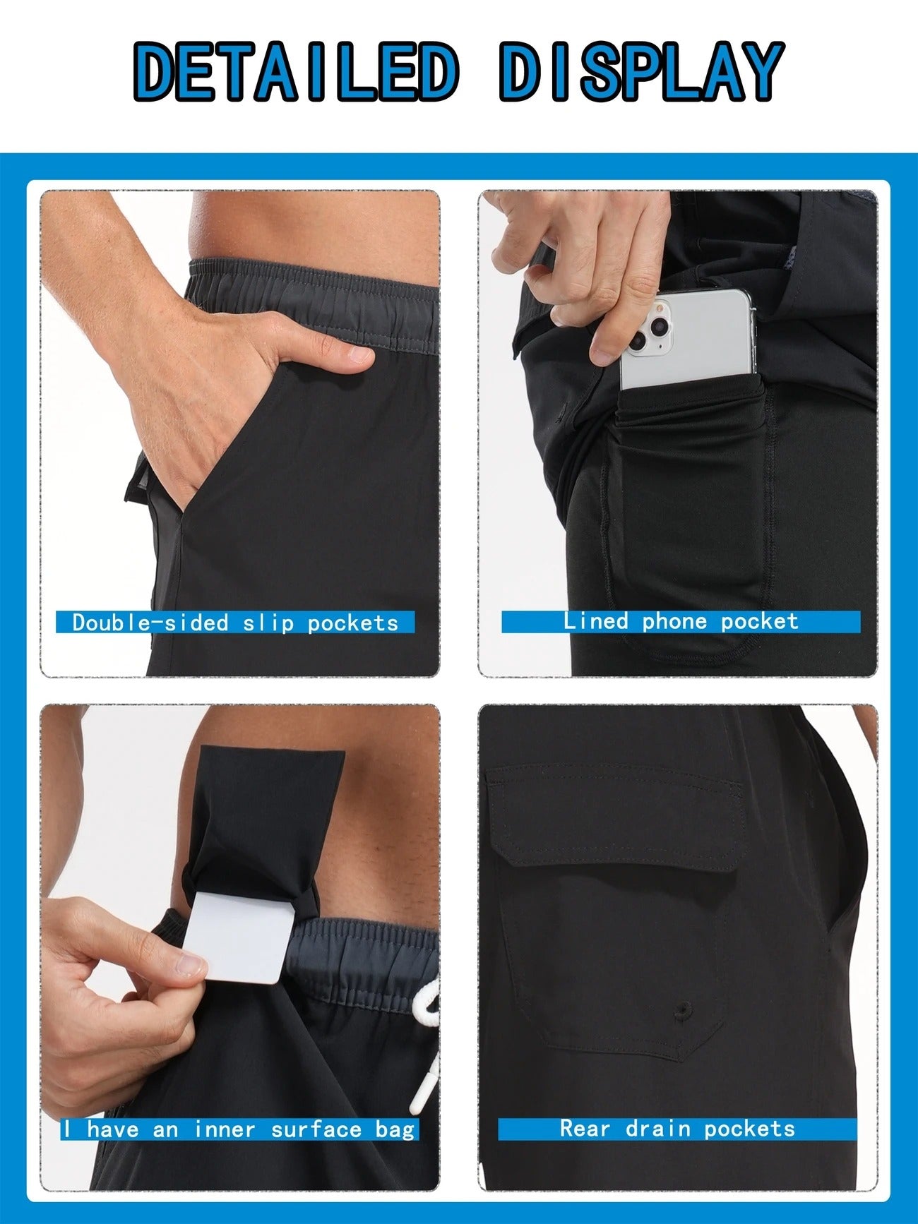 Schnelltrocknende Sommer-Strandshorts für Herren, mit Milchseide gefütterte Badehose für Männer | 265SCTK 