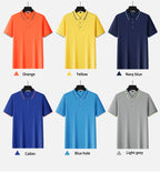 Herren-Golf-Poloshirt mit kurzen Ärmeln und Revers, schnelltrocknend und mit gesticktem Design | SG2316 