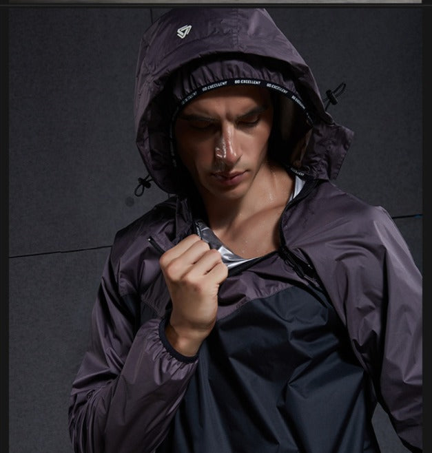 Hochwertiger Saunaanzug für Herren, Saunajacke, Hose, Trainingsanzüge fürs Fitnessstudio | TC2882 