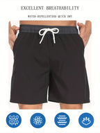 Schnelltrocknende Sommer-Strandshorts für Herren, mit Milchseide gefütterte Badehose für Männer | 265SCTK 