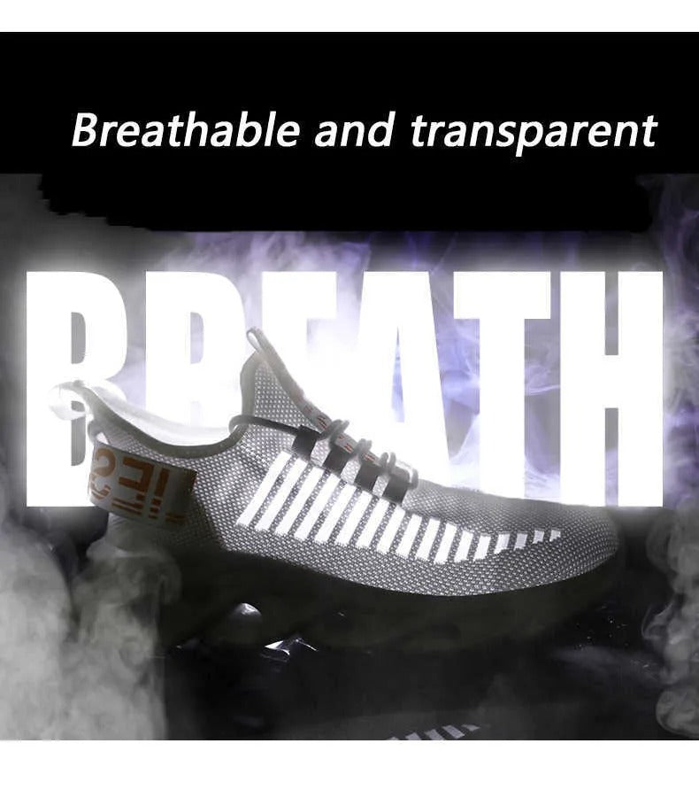 Atmungsaktive Strick-Sneaker zum Spazierengehen, leichte Sportschuhe, bequeme Low-Top-Sport-Turnschuhe | G101 