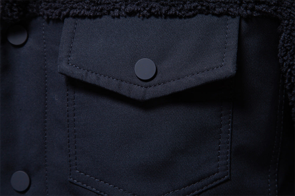 Schwere gefütterte Oberbekleidungsjacken mit Reißverschluss für Herren, warme Wintermäntel für Männer | JK815 