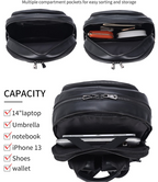 Hochwertiger, wasserdichter Rucksack aus echtem Rindsleder mit großem Fassungsvermögen, tragbarer Multifunktions-Laptop-Rucksack | 3737 