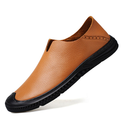 Mocassini da uomo, scarpe casual da passeggio, mocassini slip-on in pelle | 2219 