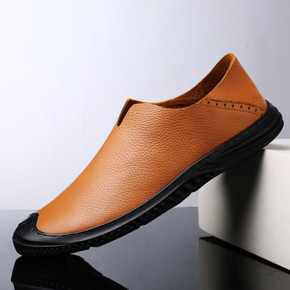 Men's Loafer Shoes Casual Walking Slip On Loafers Leather Shoes | 2219