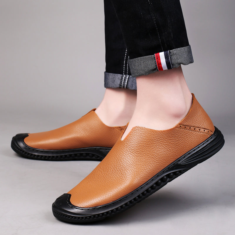 Men's Loafer Shoes Casual Walking Slip On Loafers Leather Shoes | 2219