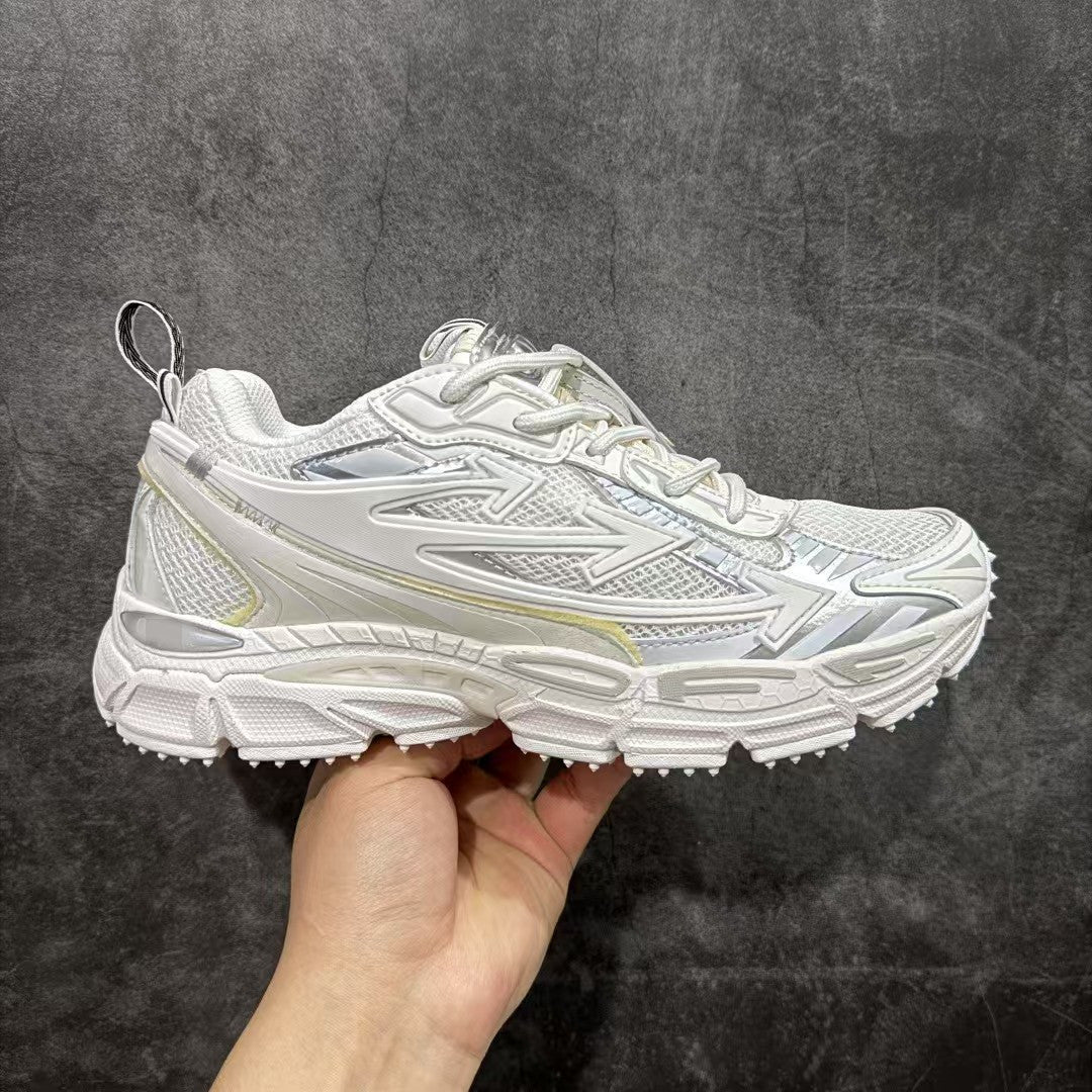 Off-White Premium Chunky Dad Sneakers Unisex Thick-Sole Casual Shoes Arrow Design Height-Increasing Trainers