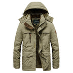 Gepolsterte Parkajacke für Herren im Freien, dicke, warme Winterjacke aus Wolle, Oberbekleidung, Windjacke, Parka-Mäntel | 1133 