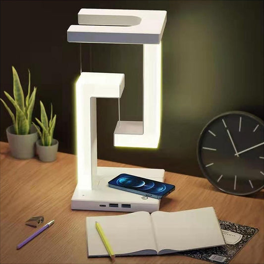 Lampe de bureau à LED anti-gravité avec chargement sans fil et fonction lévitation | 2238 