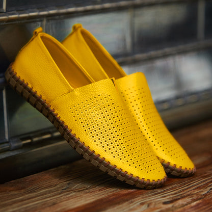 Handgefertigte Freizeitschuhe aus echtem Leder für Herren – Übergrößen 38–50 | Wahlweise mit atmungsaktivem oder festem Obermaterial | 955-1 