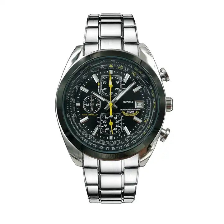 Herren Luxusuhr Marke Quarz Business Chronograph Wasserdichte Armbanduhr | 8220 
