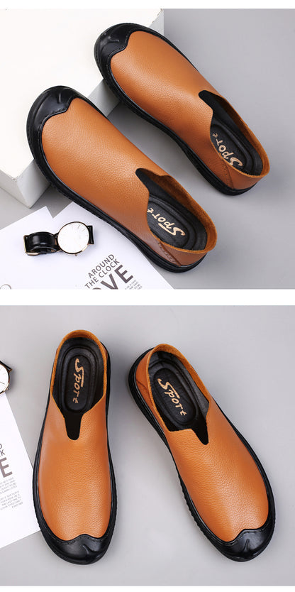 Men's Loafer Shoes Casual Walking Slip On Loafers Leather Shoes | 2219