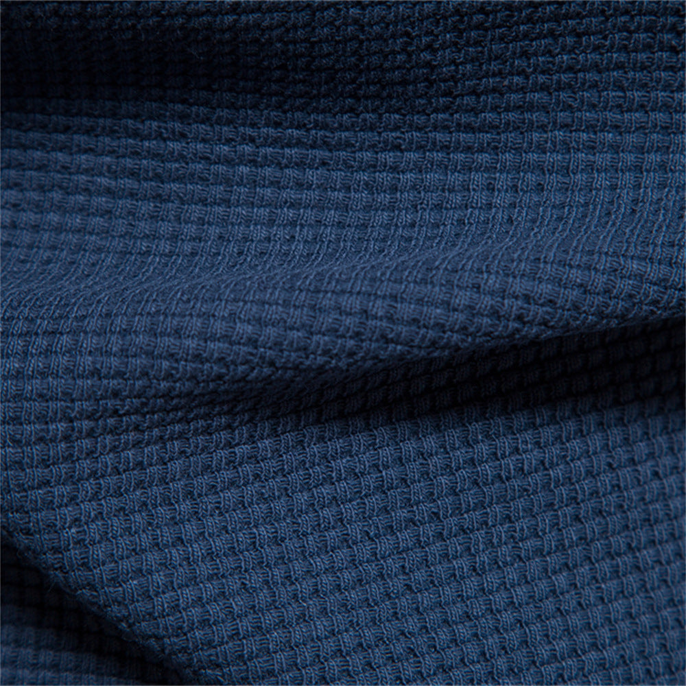 Langärmliges, schweres T-Shirt mit Rundhalsausschnitt und einfarbiger Passform für Herren | TS1078 