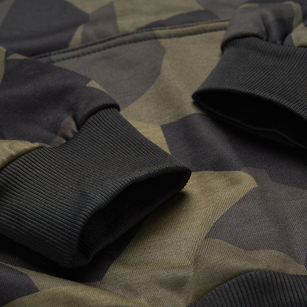 Ensemble de survêtement camouflage pour homme avec capuche et pantalon de survêtement ample en deux pièces | LK68 