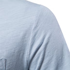 Herren Basic T-Shirt mit Brusttasche, Rundhalsausschnitt und kurzen Ärmeln | F039 