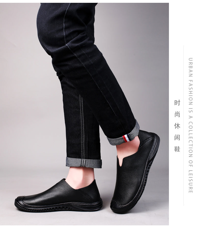 Mocassini da uomo, scarpe casual da passeggio, mocassini slip-on in pelle | 2219 