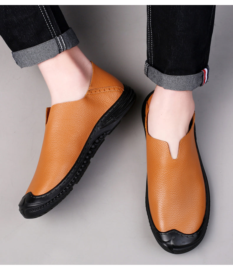 Mocassini da uomo, scarpe casual da passeggio, mocassini slip-on in pelle | 2219 