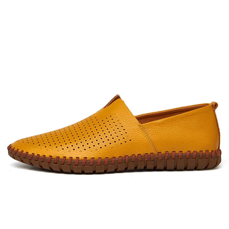 Handgefertigte Freizeitschuhe aus echtem Leder für Herren – Übergrößen 38–50 | Wahlweise mit atmungsaktivem oder festem Obermaterial | 955-1 