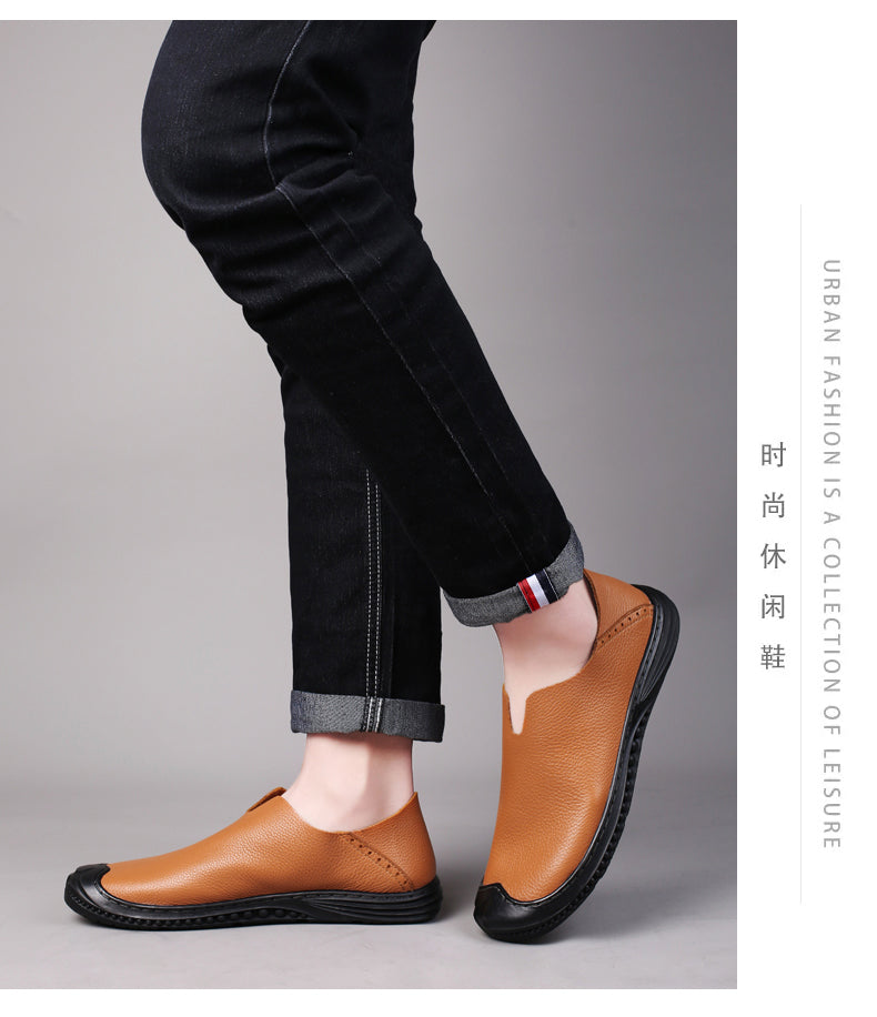 Men's Loafer Shoes Casual Walking Slip On Loafers Leather Shoes | 2219