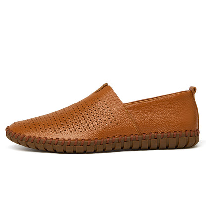 Handgefertigte Freizeitschuhe aus echtem Leder für Herren – Übergrößen 38–50 | Wahlweise mit atmungsaktivem oder festem Obermaterial | 955-1 