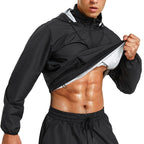Herren Workout Sweat Suit Jacke Fatburner Top Sauna Sweat Kapuzenjacke | 1.1 