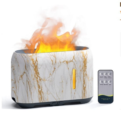 Humidificateur à ultrasons à brume fraîche Aroma Diffuseur d'air 3D Fire Diffuseur d'huiles essentielles Aroma Flame | 