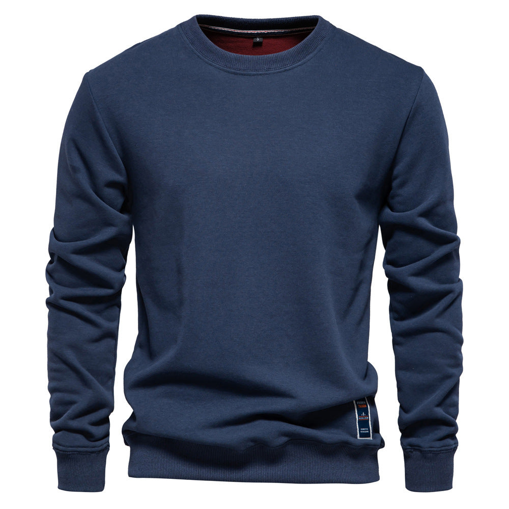 Winter Thickness Pullover O-Neck Solid Color Long Sleeve Warm Slim Sweater | HD156