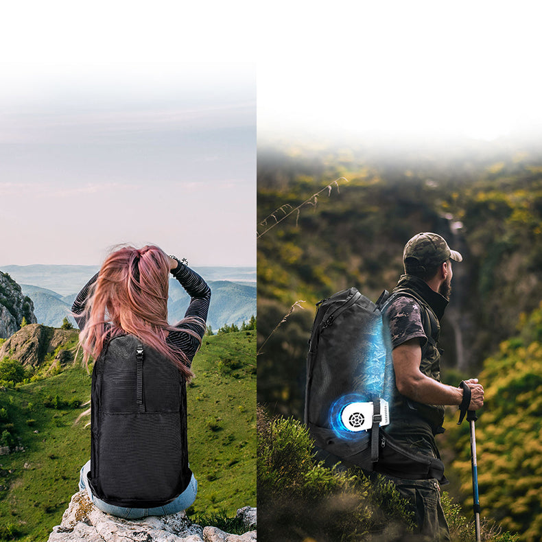 SenmiCool Luftkühlung 30L Outdoor-Rucksack Halbleiterkühlung für Wandern Sportreisen Bergsteigen