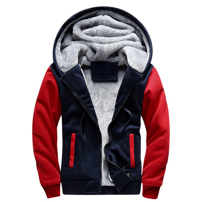 Men's Fleece Hoodie with Zipper Long Sleeve Jackets Casual Hooded Pullover | W02O