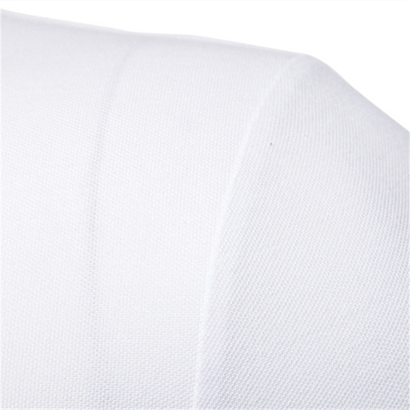 Herrenmode, lässig, einfarbig, kurzärmelig, hochwertiges, schmales Polo-T-Shirt | PL05 