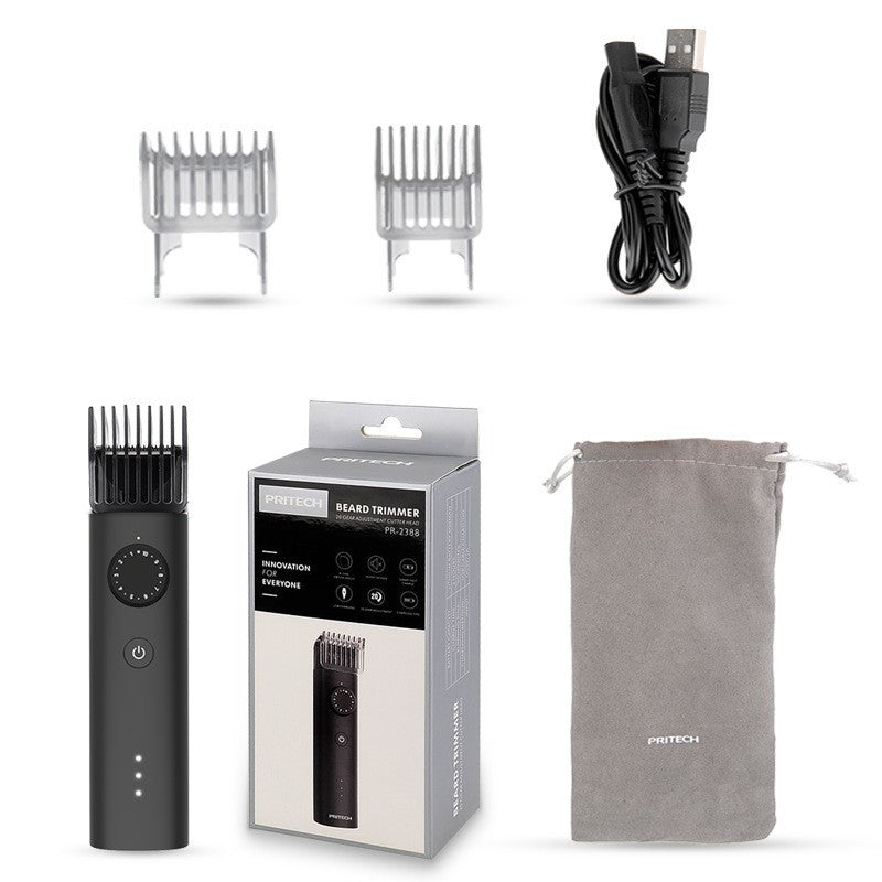 Men's Rechargeable Hair Trimmer Precision Grooming Tool for Hair Beard & Mustache | PR-2388