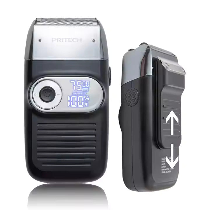 PRITECH 2-in-1 Elektrischer Haarschneider LCD-Display USB wiederaufladbar Wasserdichter Glatzenrasierer für Männer | RSM-1699 