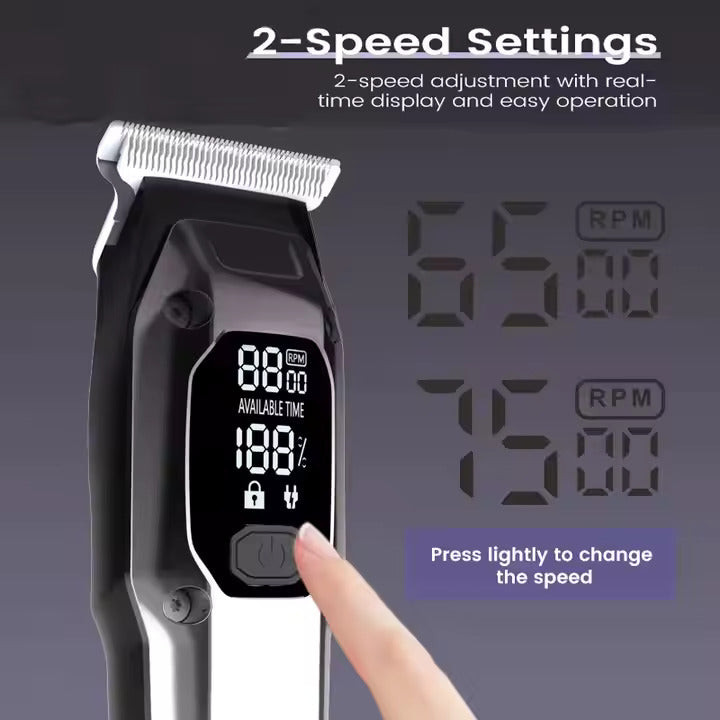 Kabellose, wiederaufladbare Haarschneidemaschine, professioneller Haarschneider für Männer | PR-3148LED 