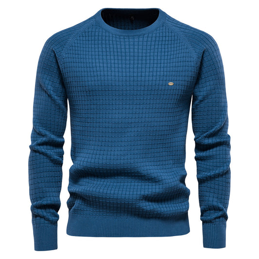 Maglione da uomo casual pullover tinta unita manica lunga slim fit maglia maglione | SW68 