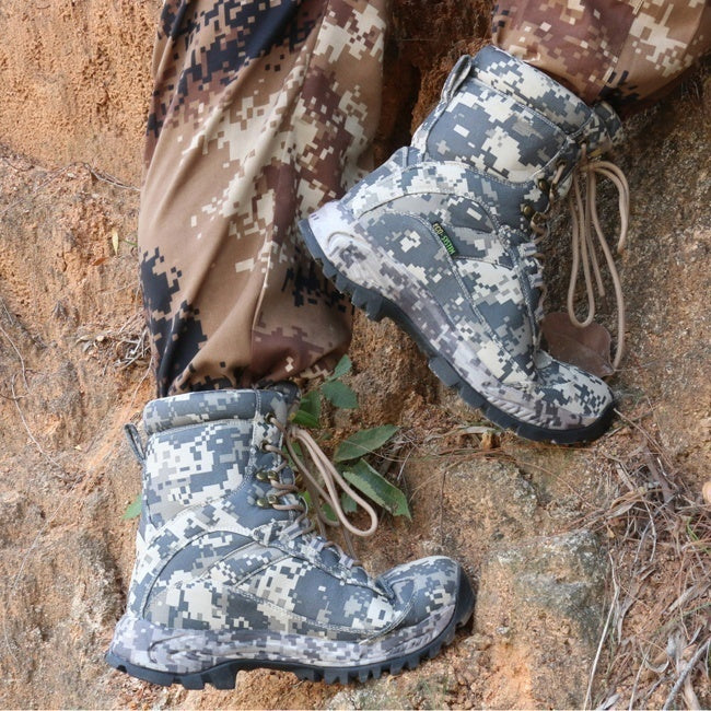 Bottes d'entraînement camouflage à fermeture éclair latérale pour hommes | Q3