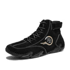 Flache kurze Herrenstiefel, Modetrend, Outdoor, echte, lässige Martin-Stiefeletten | 88377 