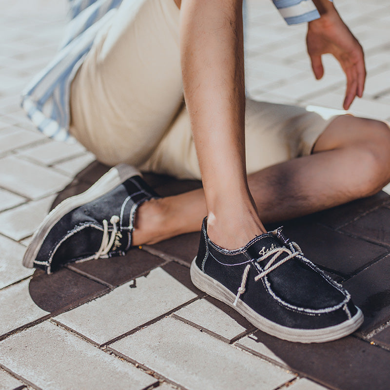 Atmungsaktive Herren-Sommer-Sneaker zum Schnüren | Leichte Low-Top-Freizeitschuhe | 8803 