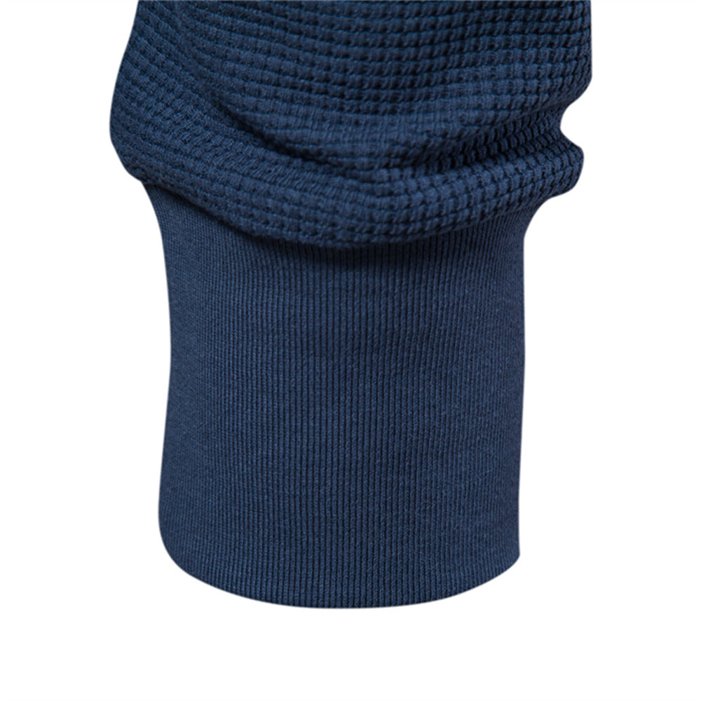 Langärmliges, schweres T-Shirt mit Rundhalsausschnitt und einfarbiger Passform für Herren | TS1078 