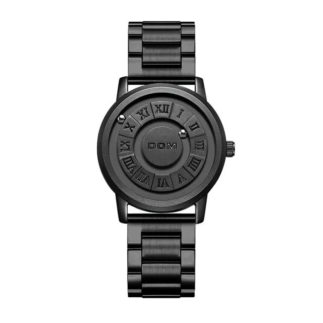 Herrenuhren Magnetischer Rollzeiger Einzigartiges Design Luxus-Armbanduhr aus Edelstahl | 0047 