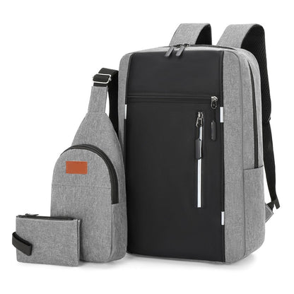 Sac à dos d'école imperméable décontracté pour homme en polyester pour ordinateur portable | 7001 