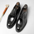 Men's Genuine British Leather Premium Dress Shoes for Suits Luxury Business Oxford Boots | 770536