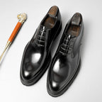 Men's Genuine British Leather Premium Dress Shoes for Suits Luxury Business Oxford Boots | 770536