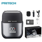 Pritech Tragbarer Mini-Elektrorasierer, wiederaufladbar über USB, wasserdicht, im Taschenformat für Reisende | RSM-2289 