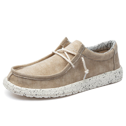 Freizeitschuhe aus Segeltuch für Herren – DUDE-Style, rutschfeste Sneaker für den Alltag | 8802 